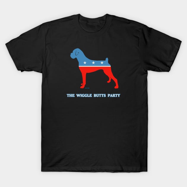 The Wiggle Butts Party aka the Boxer Party T-Shirt by FanboyMuseum